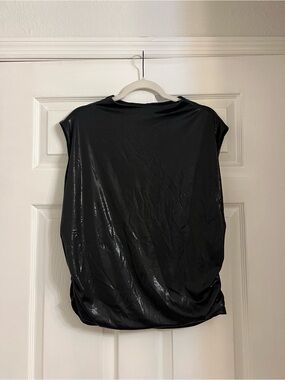 Express Black Shiny Tank Top
